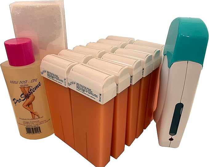EpilWax Kit Chauffe-cire Professionnel + 5 Recharges 650 Ml - Neuf