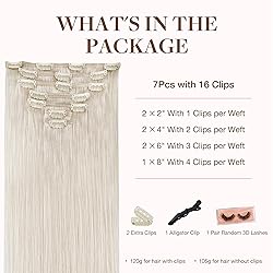 GOO GOO Clip in Hair Extensions Real Human