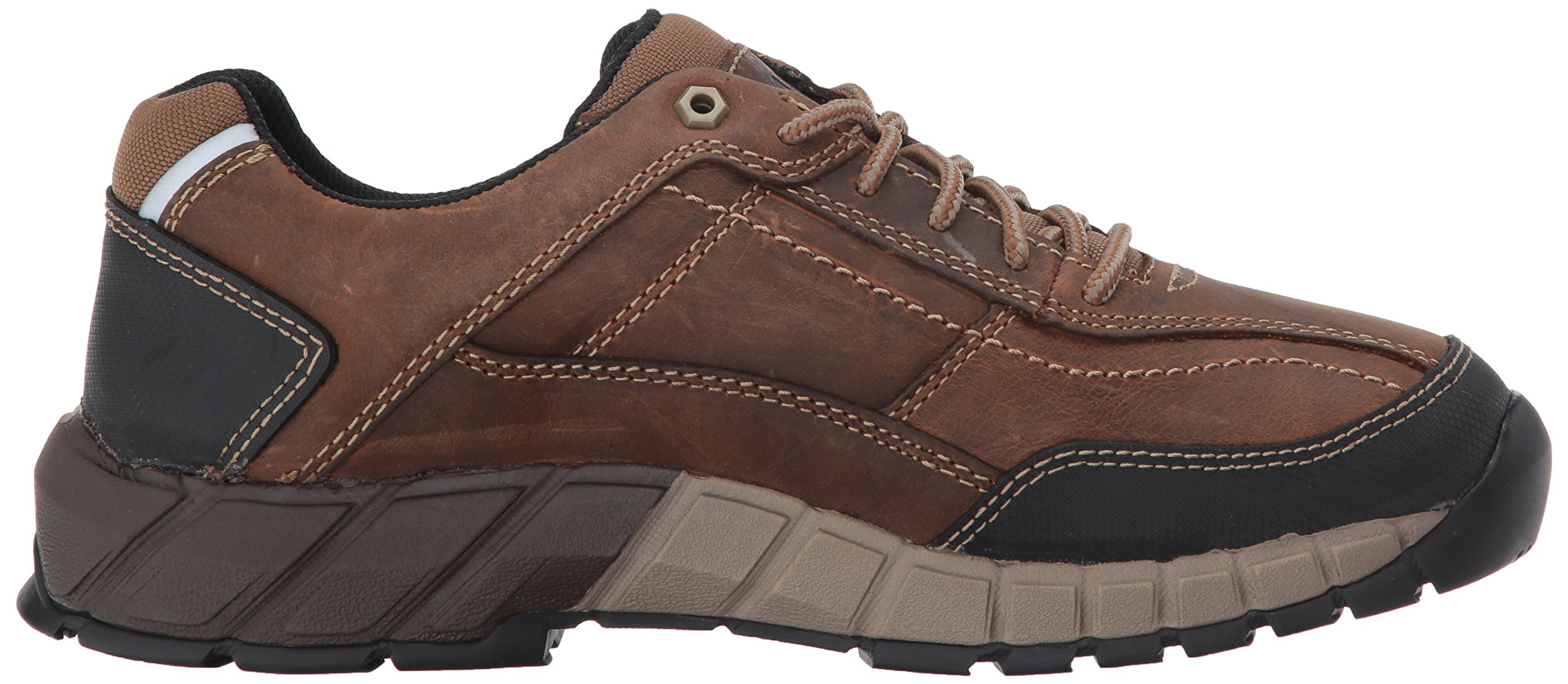 Caterpillar Men's Streamline Leather Work Shoe, Dark Beige, 8.5 M US on