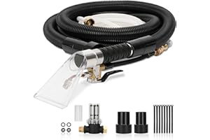 FANCAT Better Extractor Hose Kit Compatible with Shop Vac Extractor Kit, Includes 11FT Vacuum Hose, 26FT Water Pipe & Adapter, Converts Vacuum to Cleaner for Auto Detailing & Home Cleaning