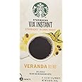 Starbucks Coffee Via Ready Brew, Instant Coffee, Veranda flavor, 1 box of 8 individual servings