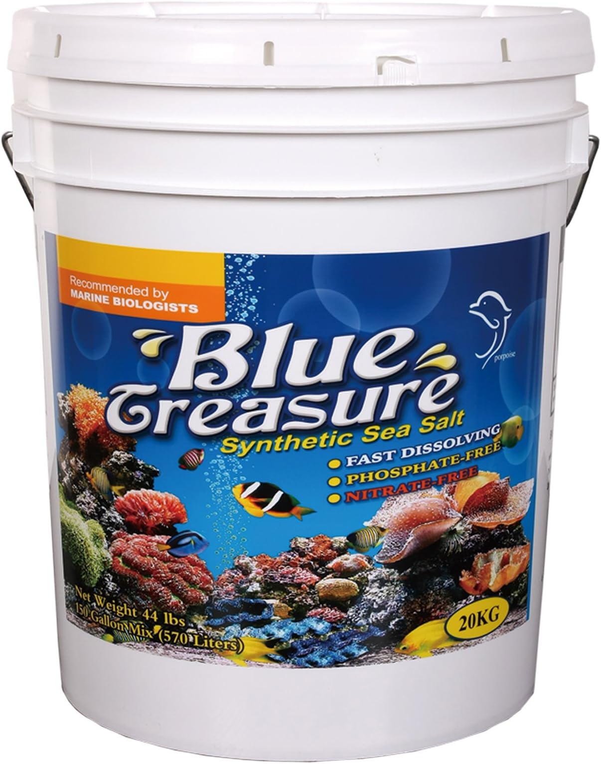 SALE MARINO REEF SEA SALT 20 KG BLUE TREASURE NO FOSFATI SECCHIO ACQUARIO