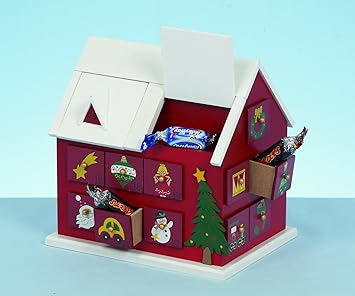 Das Gute Leben Gross Holz Weihnachten Haus Adventskalender 20cm