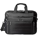 Kenneth Cole Reaction Keystone 1680d Polyester Dual Compartment 17" Laptop Business Portfolio, Black