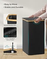 SONGMICS 130L Laundry Basket with Lid 2-Section Collapsible Oxford 600D view 7