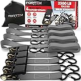 FORTEM Ratchet Straps, 2300lb Break Strength, 4