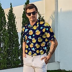 Xdceu Men’s Yellow Duck Golf Polo Shirts Funny