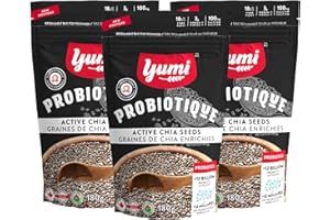 Yumi Probiotique Active Chia Seeds, 1 Billion probiotics per serving (3 pack)