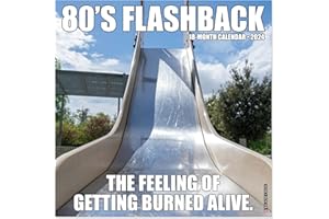 Willow Creek Press 80's Flashback Monthly 2024 Wall Calendar (12" x 12")