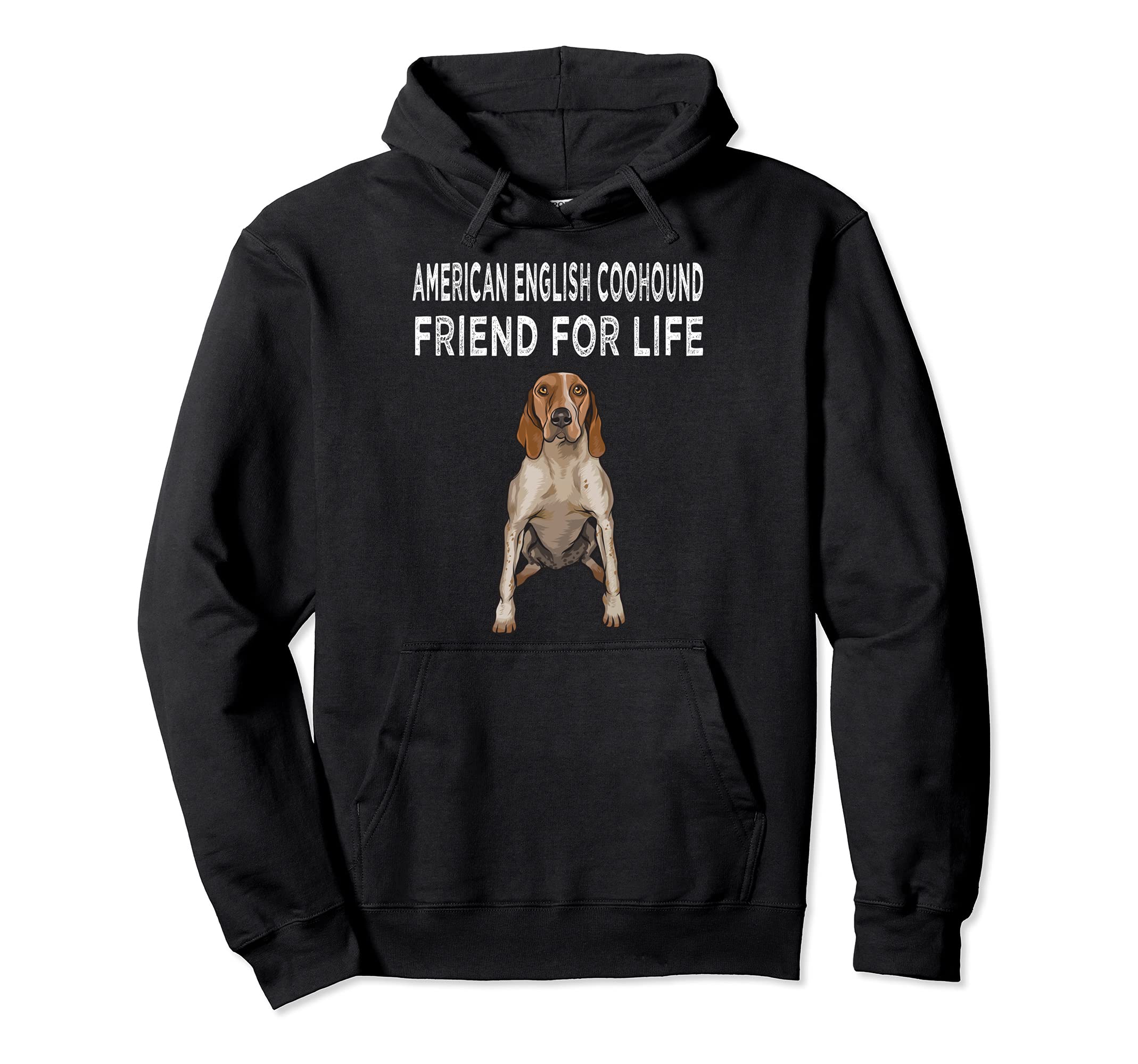 American English Coonhound Friend For Life Dog Friendship Pullover Hoodie