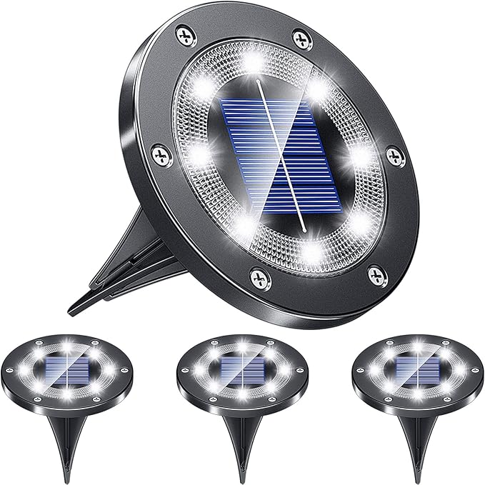 Biling Solarleuchten für den Außenbereich, Gitter-Design