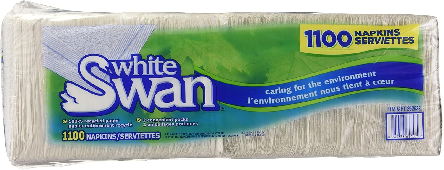 White Swan White swan 1 ply Napkins, 1100 Count Amazon.ca Grocery