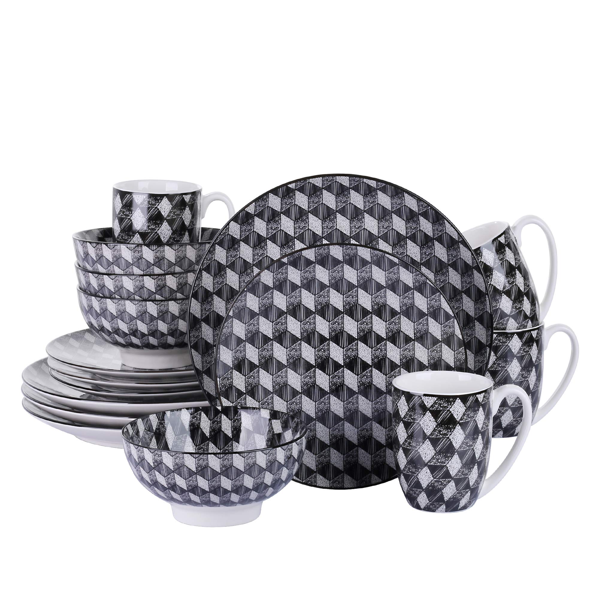 Buy vancasso, Series AOKI, Porcelain Dinnerware Set, 16 pieces Ceramic