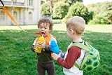LittleLife 400ml Water Bottle Yellow Safari with Easy-Access Lid and Straw view 7