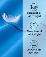 Fit-Flip Swimming Towel Quick Dry Microfiber Beach Towel Sky Blau 80x40cm view 2