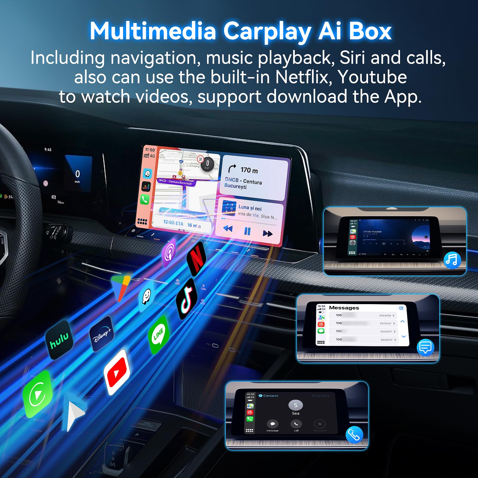 Mua 2 in 1 Wireless CarPlay & Android Auto Adapter 2024 Upgrade ...