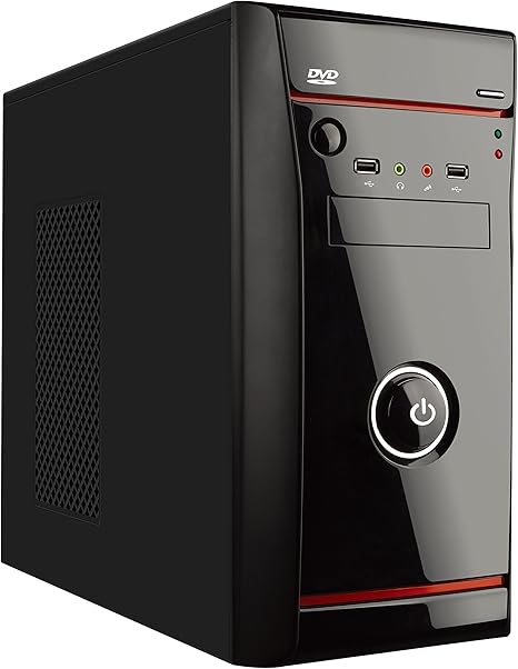 L-Link Micro - Caja + Fuente ATX 500 W, Color Negro: Amazon.es: Informática