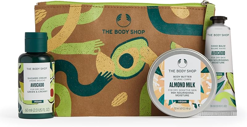 The Body Shop Avocado & Almond Milk Gift Set Vegan Body Butter Hand Cream