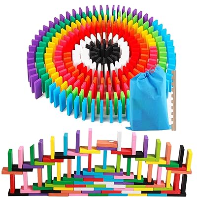 Colorful Wooden Dominoes Set for Creative Play and Bahrain Ubuy