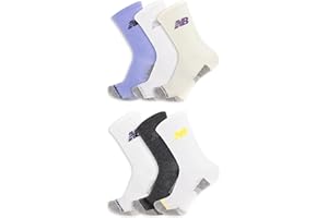 New Balance Unisex Performance Cushioned Crew 6 Pack