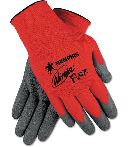 Amazon.com: Memphis N9680S Ninja Flex Latex-Coated Palm Gloves