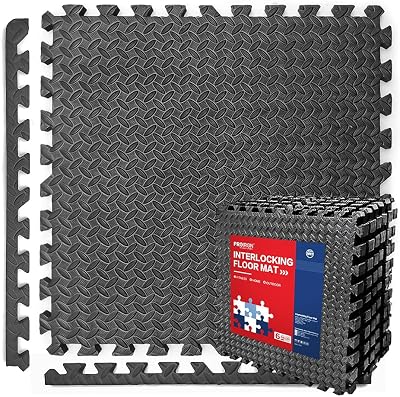 PROIRON Gym Floor Mats 2cm Interlocking Foam Tiles 60x60cm Set 6