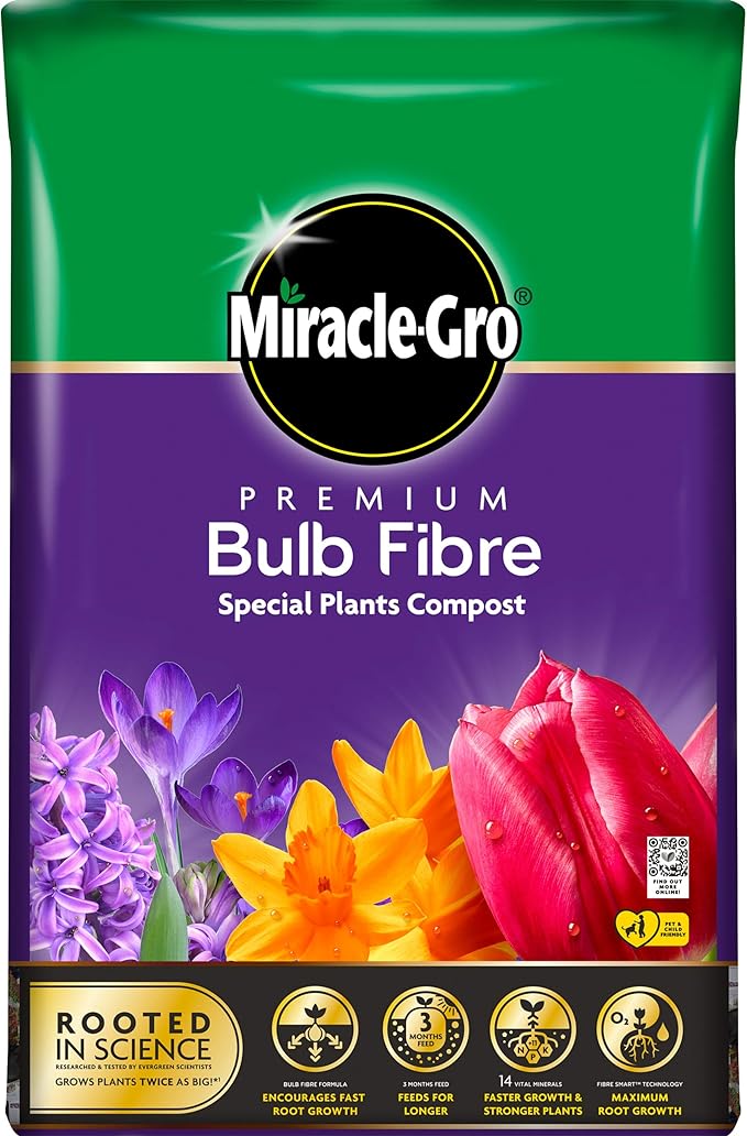 MiracleGro Bulb Fibre Compost 20L BAG, (New 2020 Range) Amazon.co