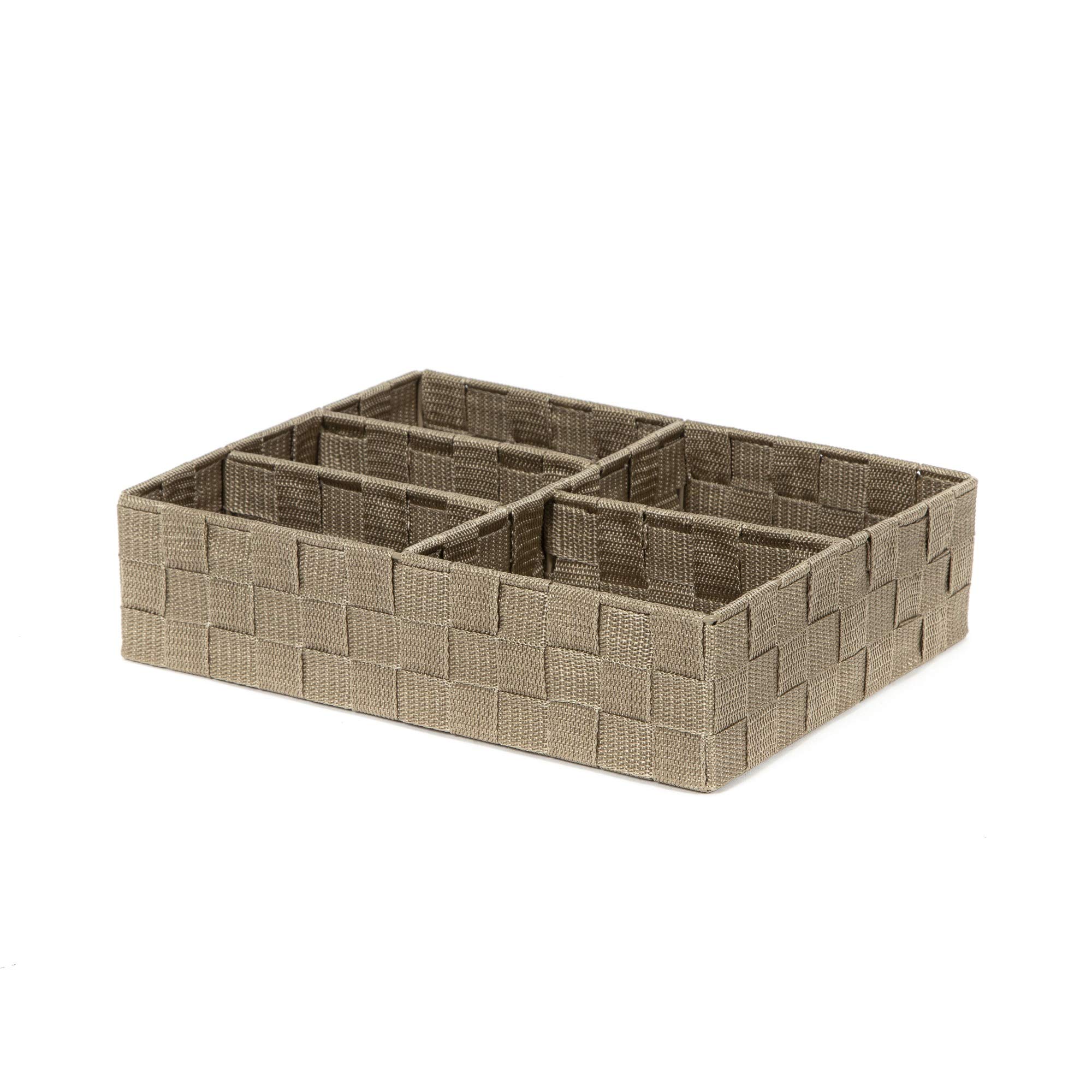 Compactor Boston XXL Beige Drawer Organizer - 25X32X8 cm, Rayon Belt, Sku: RAN6876