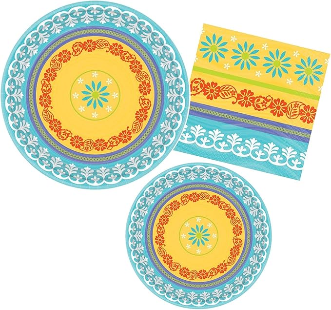 Summer Fiesta Party Supplies for 16 People Bundle