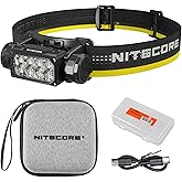 Nitecore HC65 UHE Headlamp, 2000 Lumen Max Heavy Duty Metal, USB-C Rechargeable with White, Red, and Reading Lights for Campi