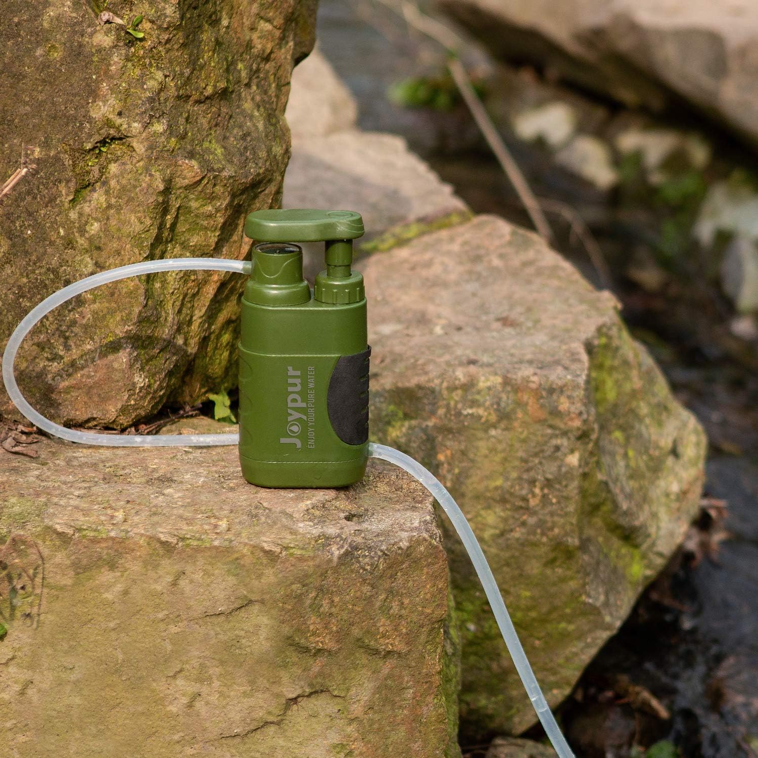 joypur Portable Outdoor Water Purifier Camping 0.01 Micron Emergency Backpacking Water Filter for Hiking with 3-Stage Filter Pump : Sports & Outdoors