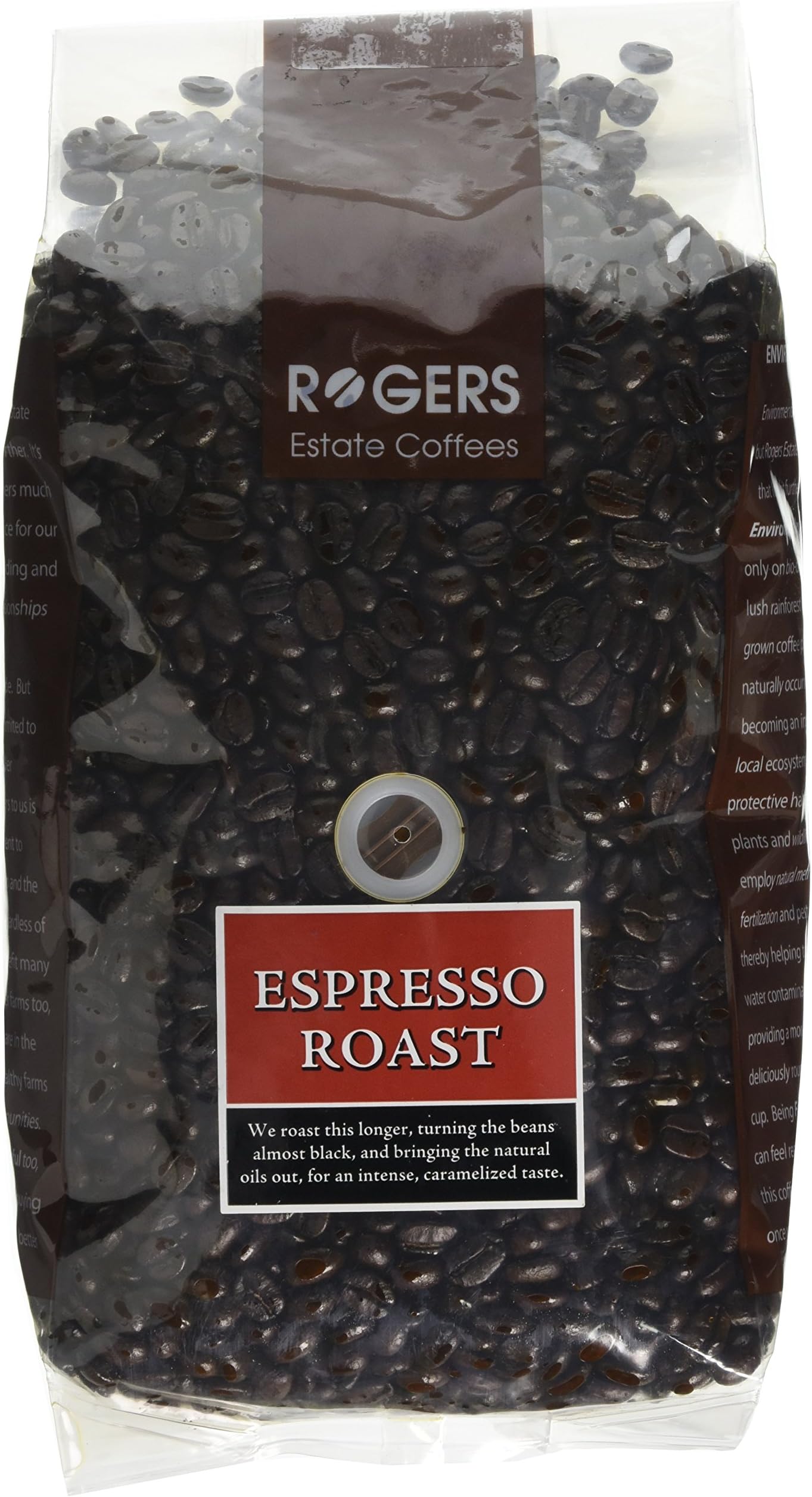 Rogers Estate Coffees Espresso Roast Whole Bean Coffee 908g