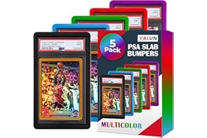 VALUN PSA Slab Bumper 5 Pack (Multi-Color) – Hard TPU PSA Slab Protector Guard for Graded Cards – PSA Slab Bumper Guard for PSA Slabs – Card Slab Protector for PSA Card Protection