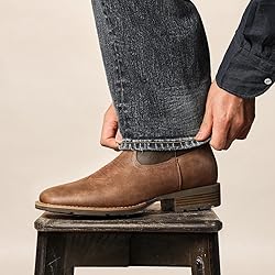 Lumeheel Cowboy Boots for Men - Western Square Toe