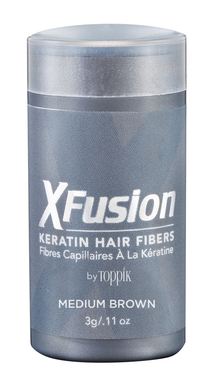XFusion Keratin Hair Fibers, Light Brown, Travel Size, 3g (0.11 OZ) Beauty