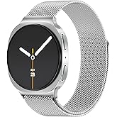 JKD Metal Band Compatible with Samsung Galaxy Watch 8 Band 40mm 44mm/Watch 8 Classic Band 46mm, Soft Stainless Steel Mesh Loop Magnetic Clasp Wristbands Women Men for Galaxy Watch 8/8 Classic 2025