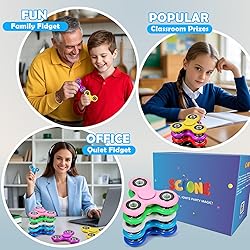 SCIONE Fidget Spinners, 25 Pack Birthday Party