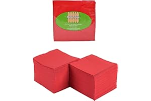 2 Ply Red Beverage Napkins (Pack of 100ct)