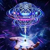 Flystars Flying Bouncing Toys, Next-Gen Pro 2025 Cosmic Globe Flying Orb Ball Motion-Control Hover Spinner with 3D Flips, Cool Birthday Toy for Kids 6+ Boys Girls Teens (Blue-L)