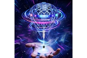 Flystars Flying Bouncing Toys, Next-Gen Pro 2025 Cosmic Globe Flying Orb Ball Motion-Control Hover Spinner with 3D Flips, Cool Birthday Toy for Kids 6+ Boys Girls Teens (Blue-L)