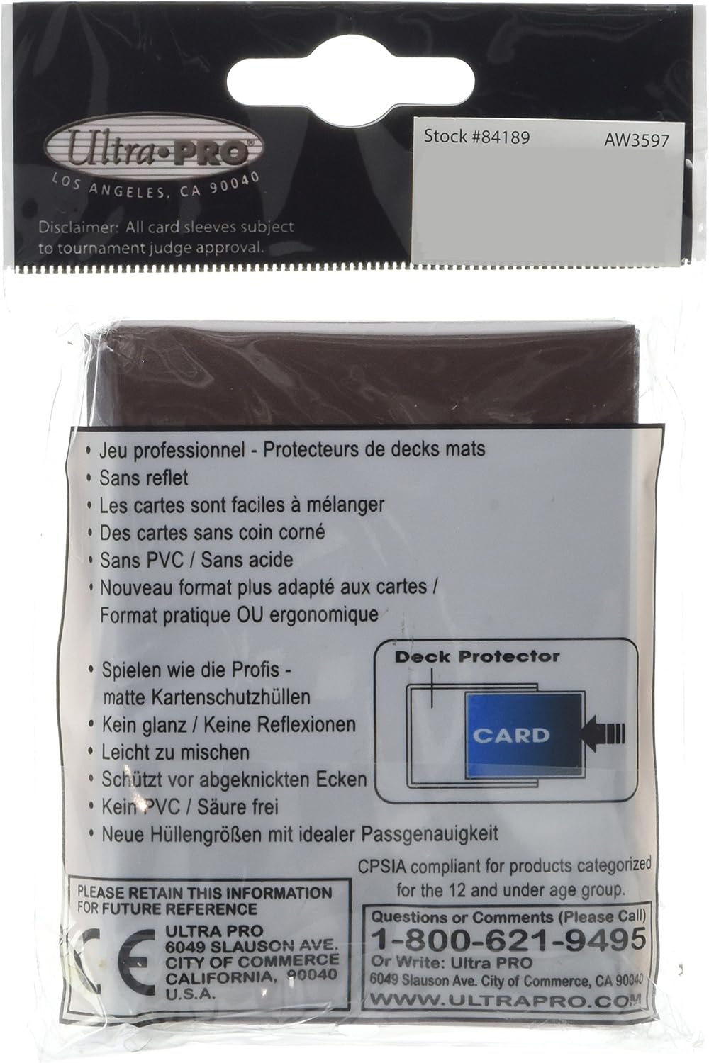 Ultra Pro SLEEVES Pro D12 Card Game (Matte Brown), 50ct - Image 4