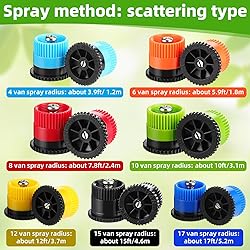 Honoson 16 Pcs Variable Arc Nozzle Radius High