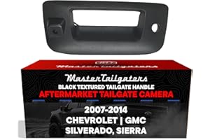 Master Tailgaters Replacement for Chevrolet Silverado/GMC Sierra 2007-2013 Black Tailgate Backup Reverse Handle with Camera