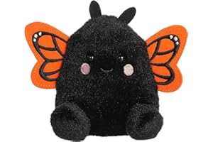 Aurora® Adorable Palm Pals™ Reyna Monarch Butterfly™ Stuffed Animal - Fun Collectible Plush for Kids and Adult Collectors - Perfect for Decorating Rooms and Birthday Gifts - Black 5.5 Inches