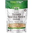 NOW Foods, Organic Textured Soy Protein Granules, Non-GMO, Versatile, Vegetable-Sourced Protein, 8-Ounce (Packaging May Vary)