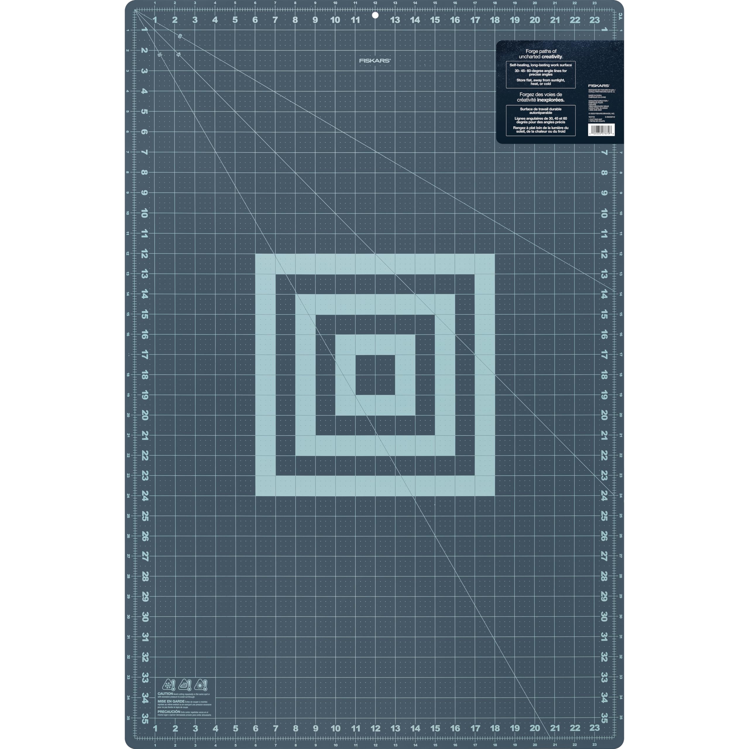 Fiskars Self Healing Cutting Mat with Grid for Sewing, Quilting, and Crafts - 24