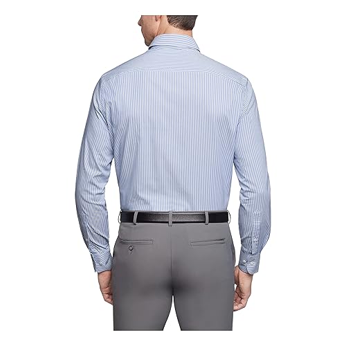 Van Heusen Men's Dress Shirt Regular Fit Pinpoint Stripe, Ocean, 15" Neck  34"-35" Sleeve in Kenya | Whizz
