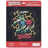 Hasbro Dungeons and Dragons Claw Adhesive Vinyl Decal - Fun D&D Sticker for Car, Window, Water Bottle or Laptop