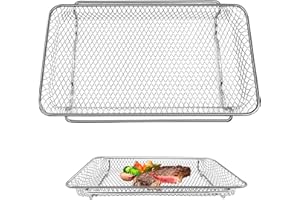 GCQ Air Fryer Basket for Emeril Lagasse Dual Zone 360 Air Fryer Oven 25 QT, 11.6" x 6.9" Non-Stick Mesh Air Fryer Steel Baske
