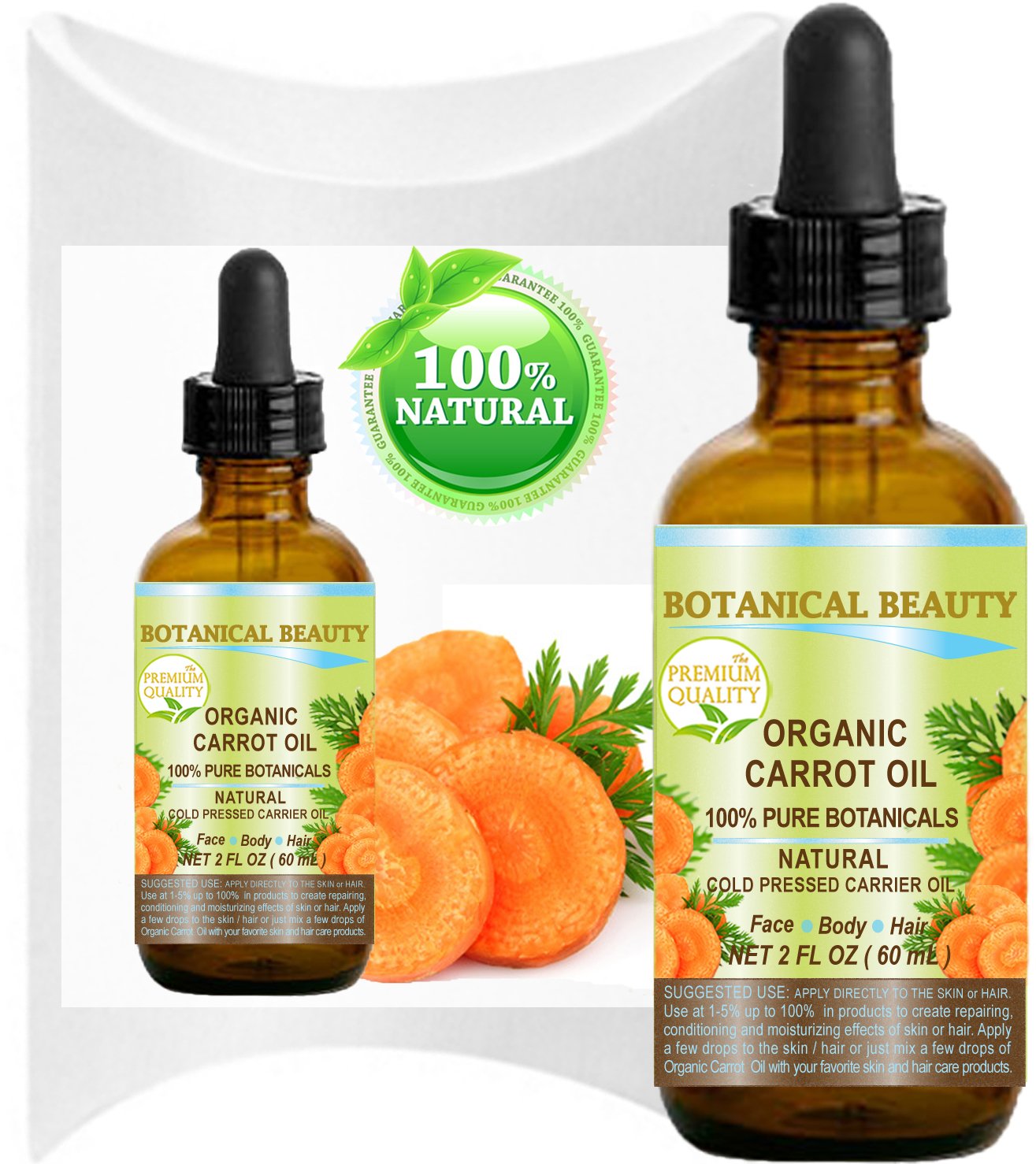 ORGANISCHES KAROTTENÖL 100% rein / natürlich / unverdünnt Für Haut, Haar, Lippen und Nagelpflege ...